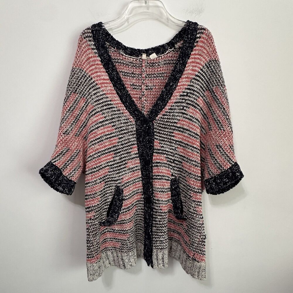 Anthropologie Moth Dolman Sleeve Cardigan Sweater S Button Front Pockets V Neck